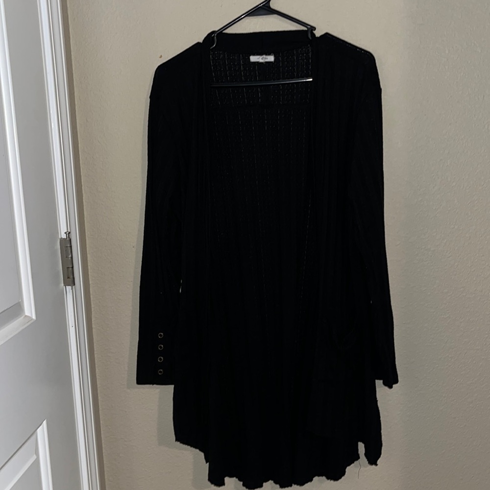 Black cardigan